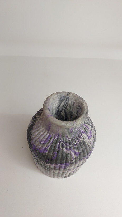 گلدان سنگ مصنوعی مدل مراکشی شیاردار با طرح رگه دار با بهترین قیمت | ارسال فوری