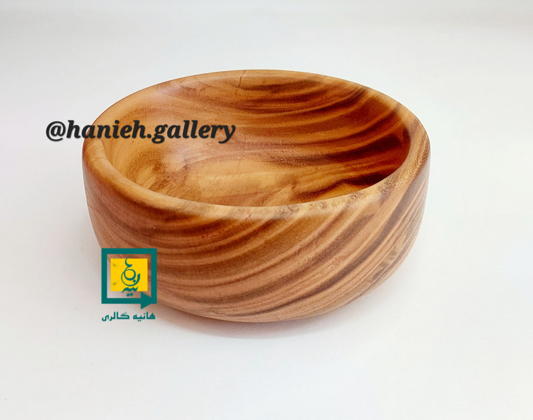 خرید آنلاین کاسه چوبی دست ساز درخت گیلاس 5*13 سفارش به صورت تک و عمده