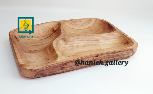 خرید آنلاین اردو خوری سه خونه چوبی دست ساز جنس درخت اوجا 23*29 با ارسال فوری و آسان سفارش به صورت عمده و تک