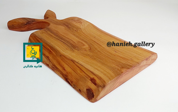 تخته سرو چوبی دست ساز طرح دوگل - ابعاد 33*19 cm