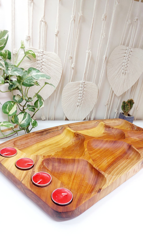 اردو خوری شش خونه چوبی دست ساز جنس درخت اوجا 28*58 با بهترین قیمت | ارسال فوری