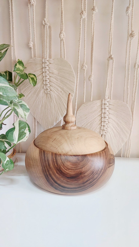 آجیل خوری درب دار چوب گردو با بهترین قیمت | ارسال فوری