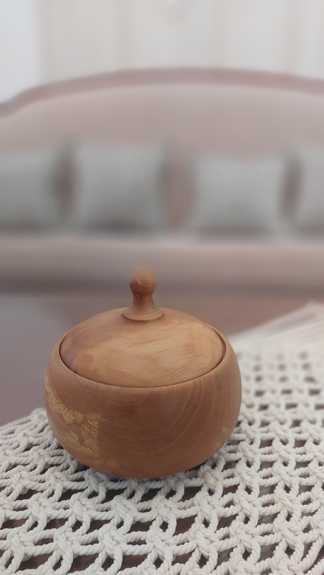 خرید آنلاین آجیل خوری درب دار چوب اوجا قطر 17 ارتفاع 14 سانتی متر با بهترین قیمت | ارسال فوری