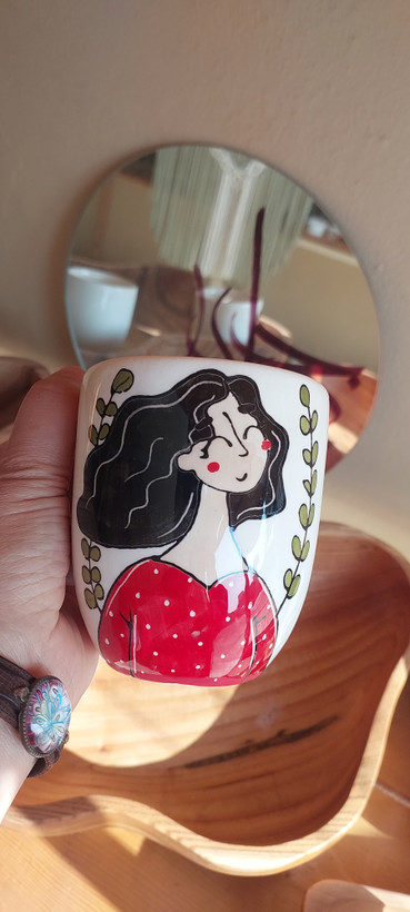 خرید آنلاین ماگ فانتزی دخترانه طرح خوشبختی پنهان با بهترین قیمت | ارسال فوری