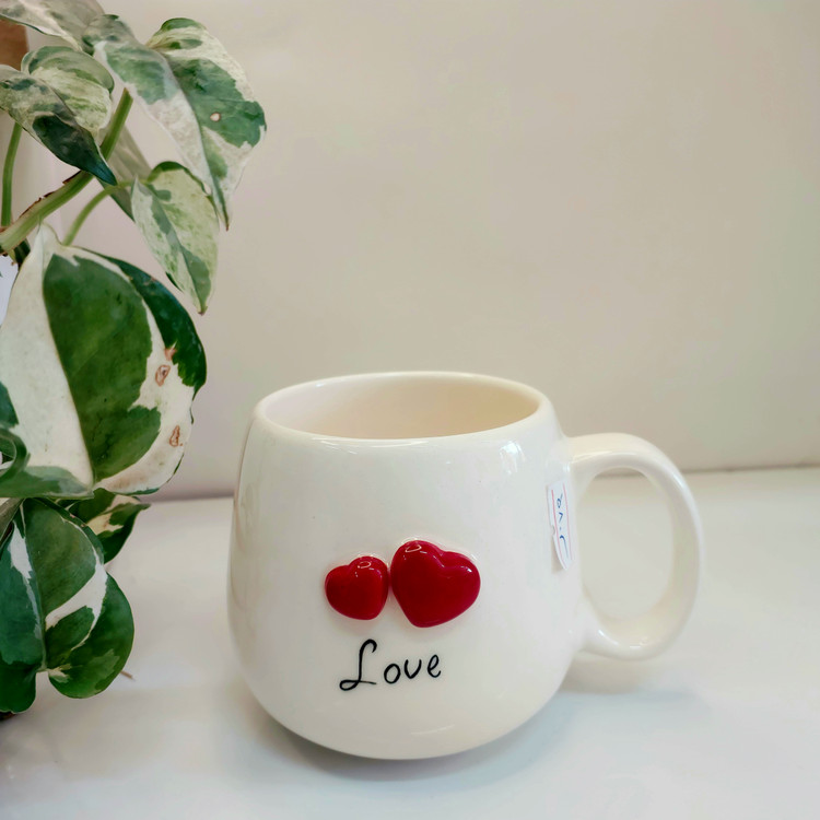 خرید آنلاین ماگ مینیمال ولنتاین سرامیکی دست ساز با بهترین قیمت | ارسال فوری