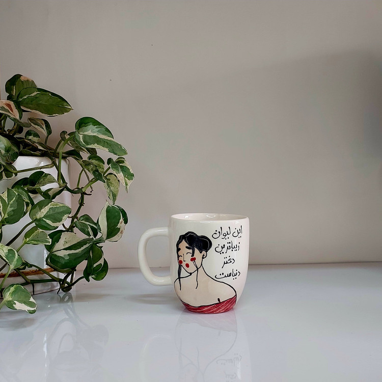 خرید آنلاین ماگ فانتزی دخترانه طرح خوشبختی پنهان با بهترین قیمت | ارسال فوری